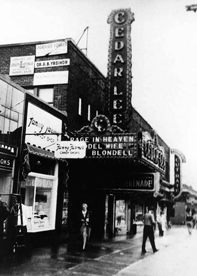 <span class="content-image-text">Cedar Lee Theatre in 1941 - Michael Schwartz Library</span>