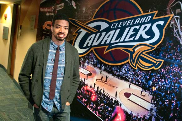 Mark Wright, Corporate Communications Manager at Cleveland Cavaliers - Photo Bob Perkoski