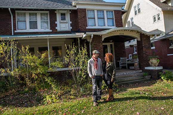 Doc & Anne Harrill at their home near Wade Park Avenue