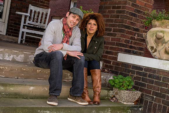 <span class="content-image-text">Doc & Anne Harrill at their home near Wade Park Avenue</span>