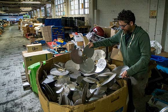 Cleveland artist Dana Depew finding inspiration at HGR Industrial Surplus