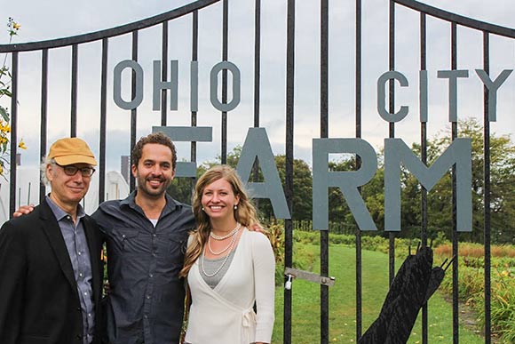 Zev Siegl, Sam McNulty and Ciara Ahern of Global Prairie