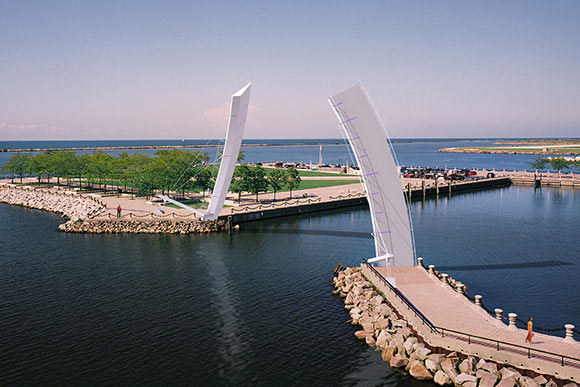 Lakefront Pedestrian Drawbridge