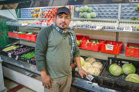 Nar's brother, Narayan Pradhan manager of South Asian Grocery