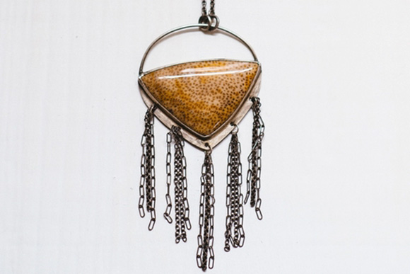 Palmwood Necklace by Liza Michelle Jewelry