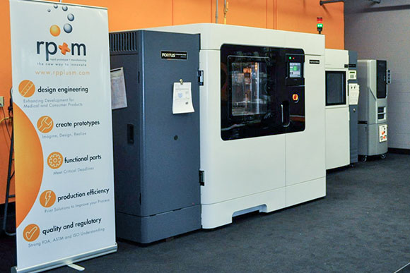 3-D printers at rp+m - Rapid Prototype + Manufacturing