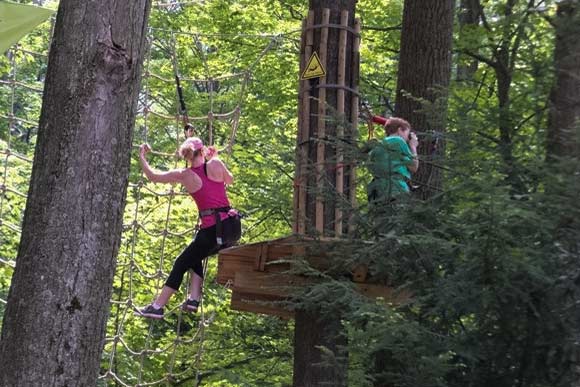 Go Ape treetop and zipline course, Mill Stream Run Reservation