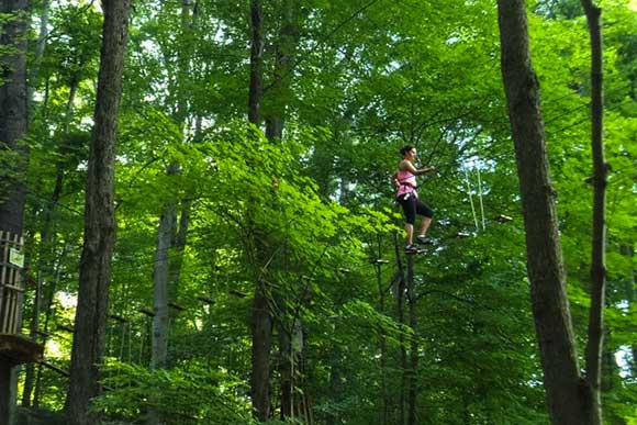 Go Ape treetop and zipline course, Mill Stream Run Reservation