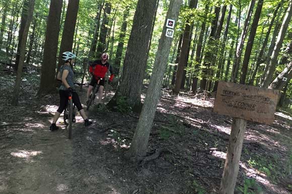 Dave Walker and Tracy Evans Walker - Singletrack Mountain Bike Trail, Bedford Reservation