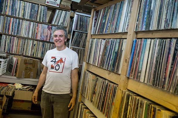 Pete Gulyas, owner and founder of Blue Arrow Records and Boutique