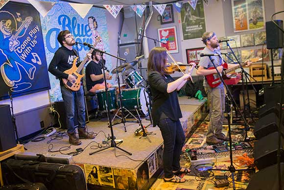 Lowly, The Tree Ghost perform at Blue Arrow Records
