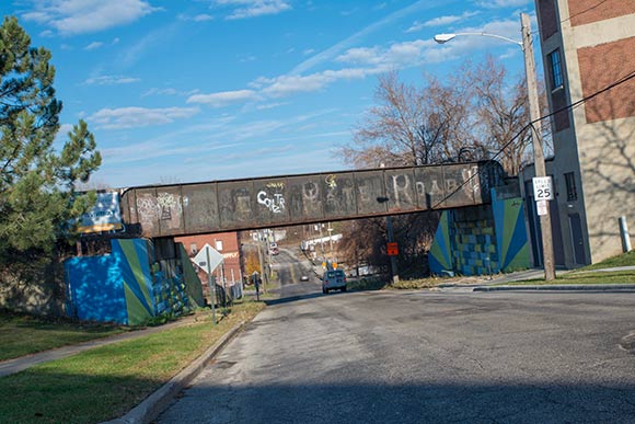 Willey Ave looking North near the Fairmont Creamery