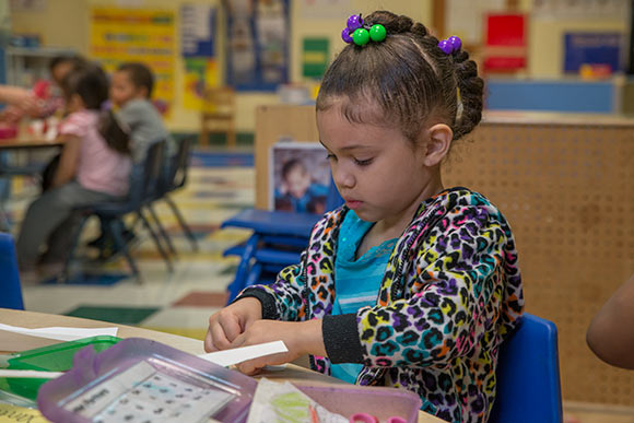 St. Augustine Child Enrichment Center student in the Pre4CLE program