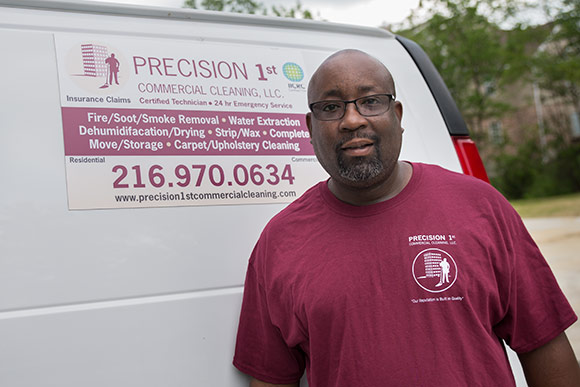 Ameer Washington owner of  Precision 1st Commercial Cleaning
