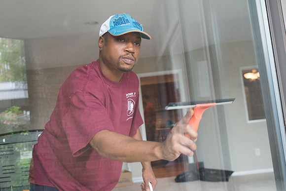 <span class="content-image-text">Precision 1st Commercial Cleaning employee Marcus Lewis</span>