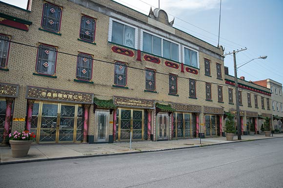 The historic remnant of Cleveland's Chinatown on Rockwell Avenue