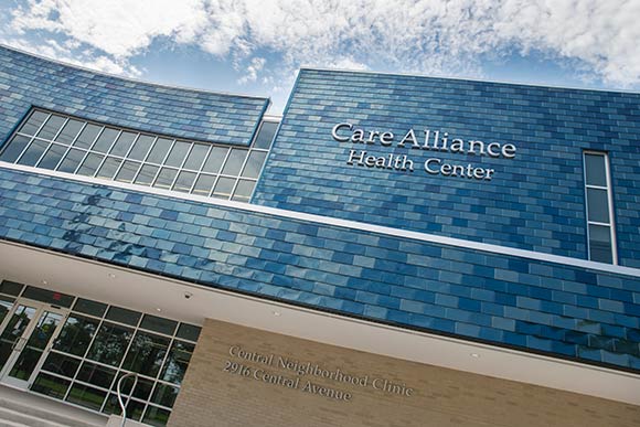 The new Care Alliance Health Center on Central Ave