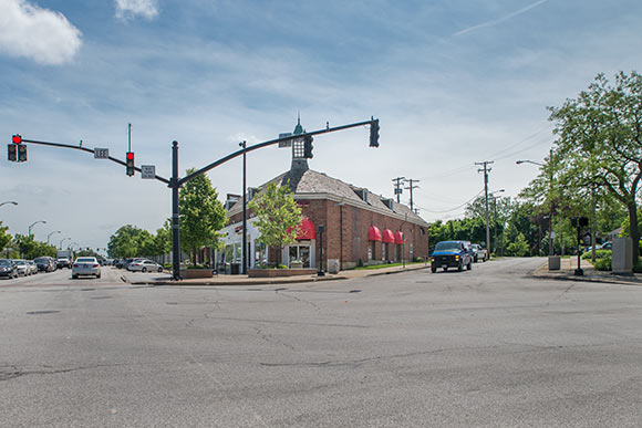 The commercial corridor at Lee and Chagrin
