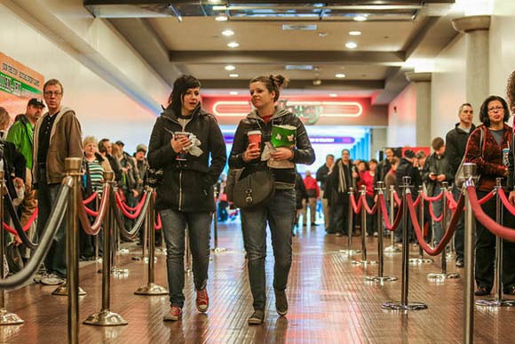 Festival lines at Tower City