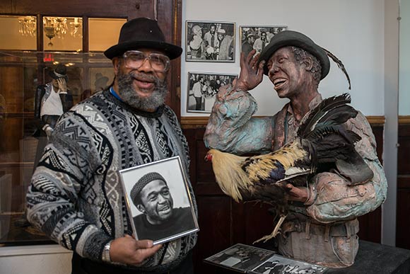 Master Artist and retired professor Ed Parker of Snickerfritz Cultural Workshop for the Arts