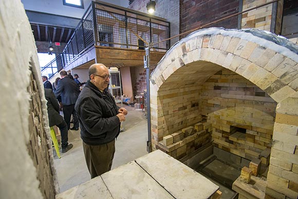 The massive gas kiln at BRICK