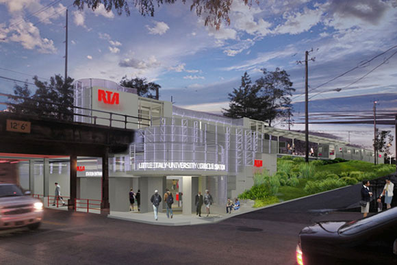 Little Italy-University Circle station rendering