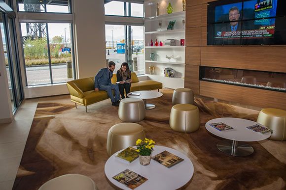 Flats East Bank Apartments lobby