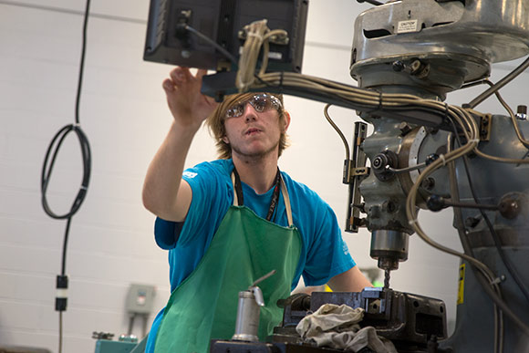 Max Hayes High School Machine Shop student William Musselman