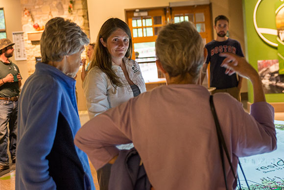 Jennifer Grieser conducts "Ins & Outs of Rain Garden Function" at the Stewardship Center
