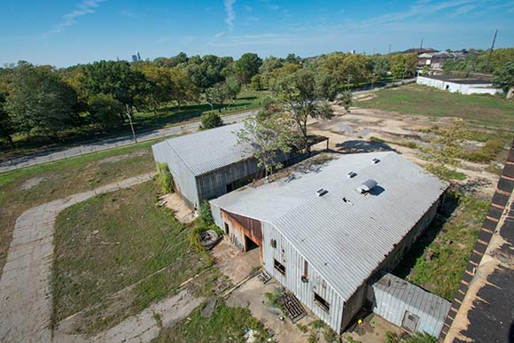 View from the top floor of the Foundry Project bldg