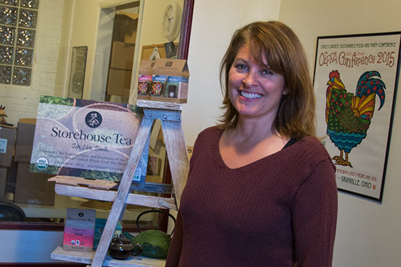 Paula Hershman of Storehouse Tea at the Hildebrandt