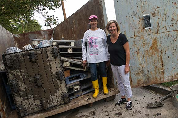 Stephana Childs-Caviness Councilwoman Ward 1 and Kirsten Holzheimer-Gail Council President