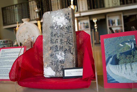 A brick from the Great Wall of China in Special Collections on the third floor