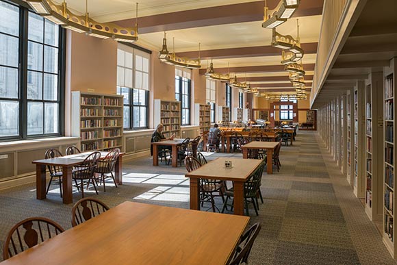 One of the reading rooms at CPL