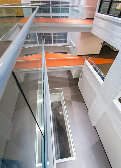 The new Gund building complements the stunning new Museum of Contemporary Art (MOCA)