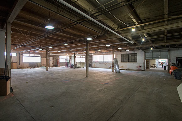 Looking down the main avenue in the future Hub 55