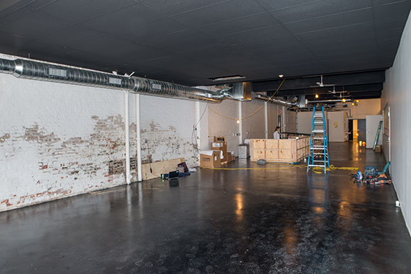 CLE Urban Winery interior under construction