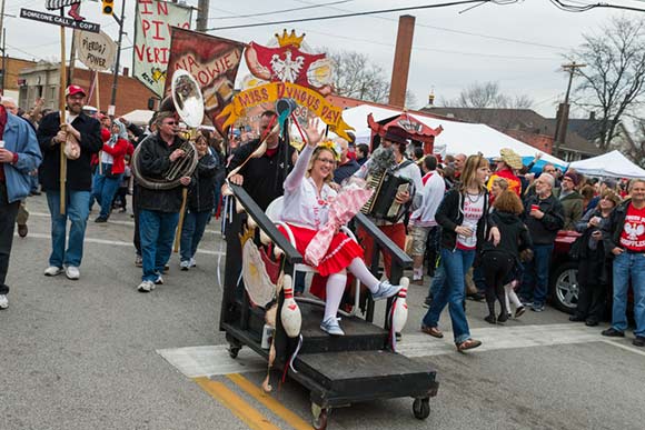 The annual Dyngus Day celebration in Gordon Square