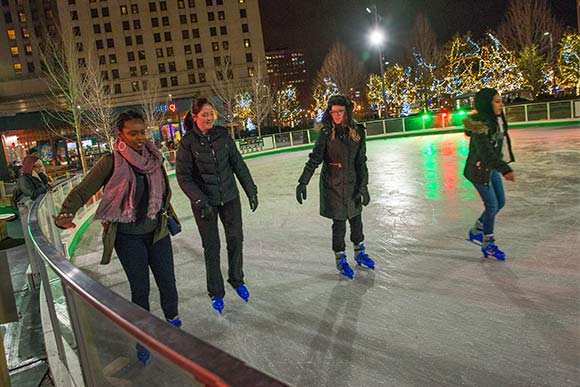 <span class="content-image-text">Skating on the rink at Public Square</span>