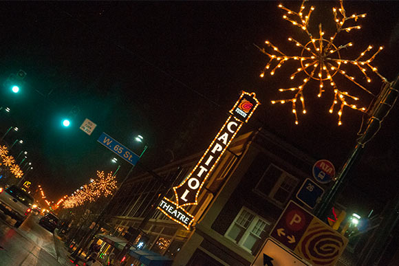 <span class="content-image-text">Festive snowflake lights in Gordon Square</span>