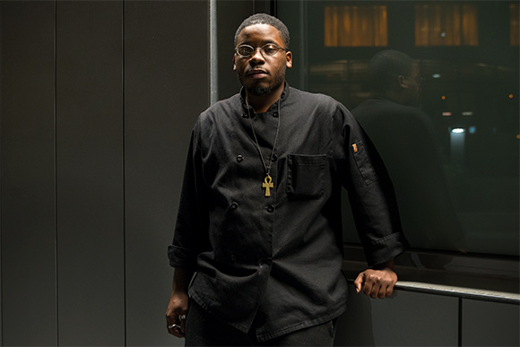 Leonidas Powell, Chef at the Happy Dog