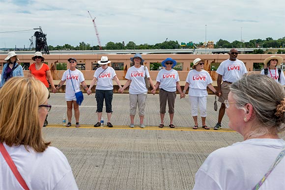 Circle the City with Love movement last July