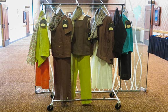 Black Butterflies women's linen collection