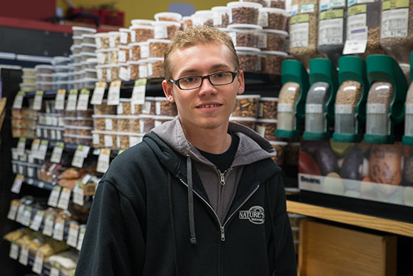 Adrian V. a trainee trainee in the Vocational Training Center program