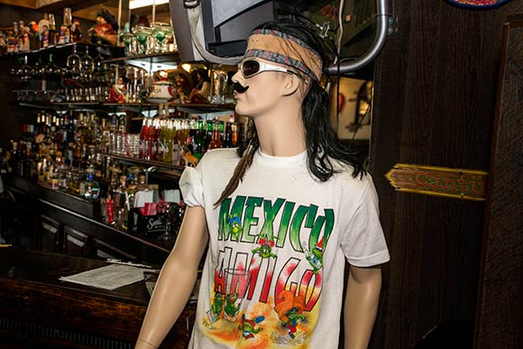 The colorful greeter at Villa Y Zapata