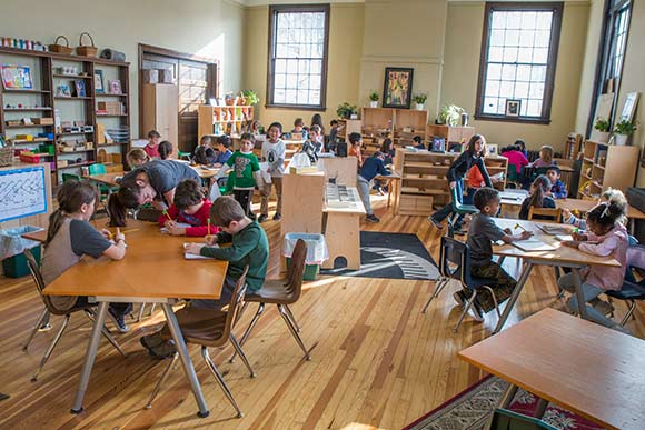 Cleveland Montessori began officially began classes in the newly-renovated Alta House on January 19