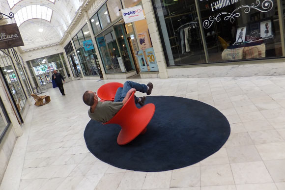 Spun Chairs at the 5th Street Arcades