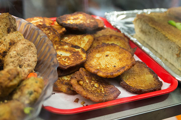Potato Pancakes at Seven Roses Deli
