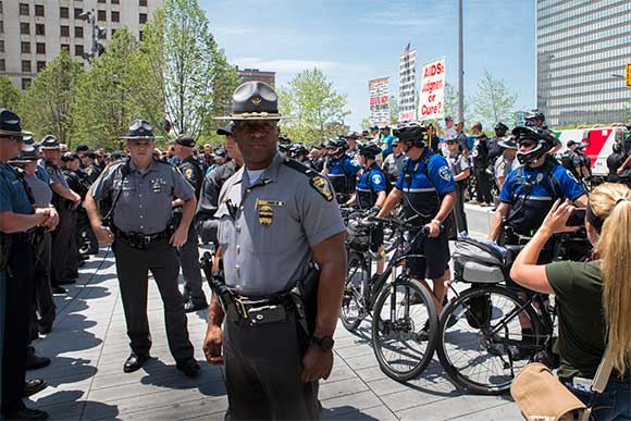 A tight security plan in Public Square