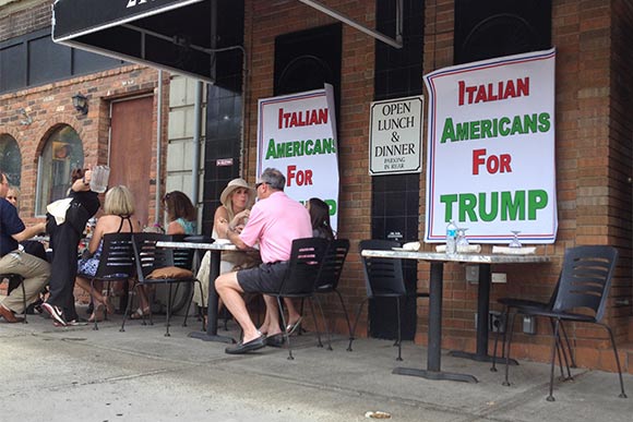Little Italy welcomes Donald supporters